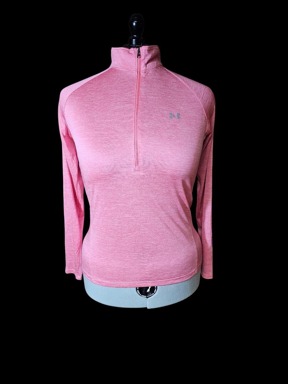 Under Armour Women's Heather Pink Half-Zip Performance Pullover
